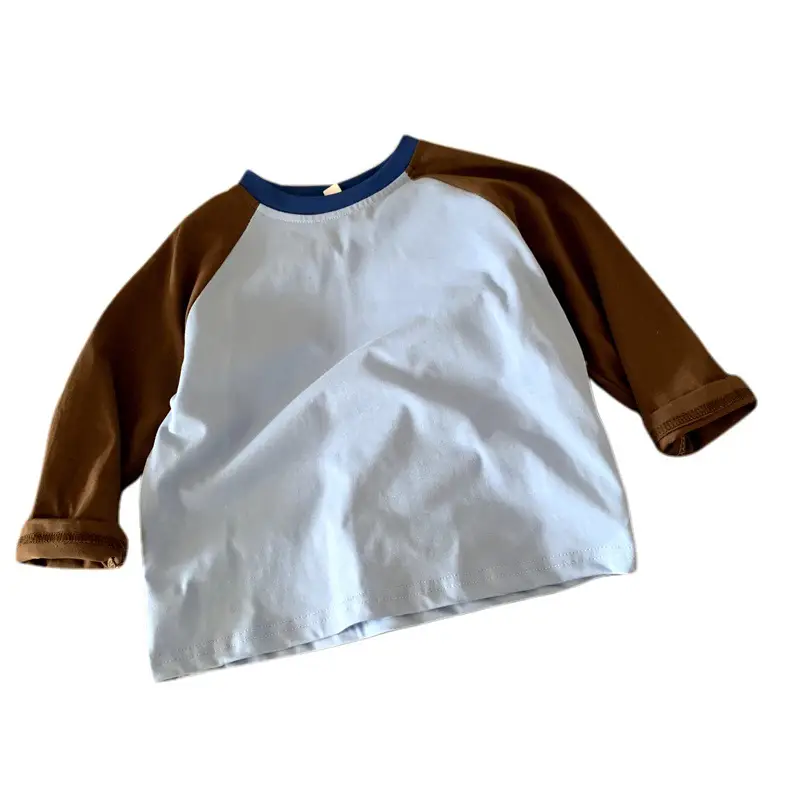 Boys Long Sleeve T-Shirt White Brown 2025 Autumn Kids Top - Image 6