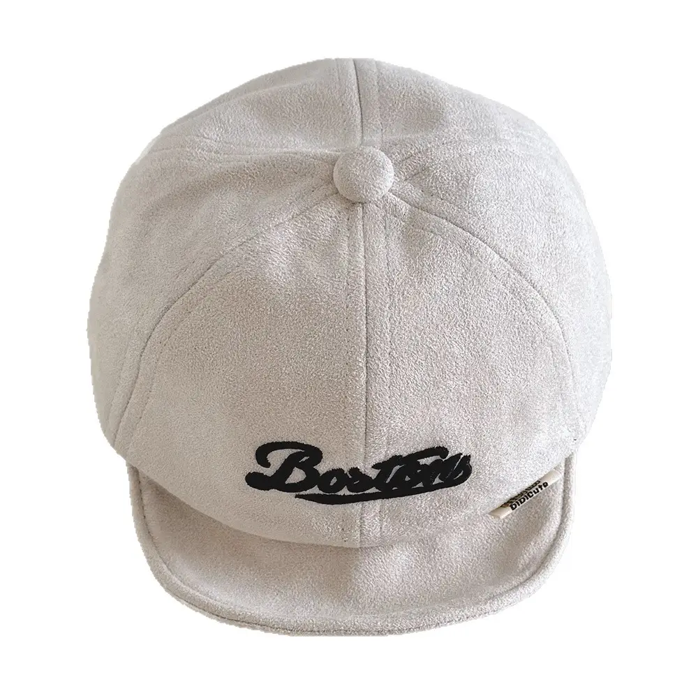 Black Embroidered Baby Cap for Boys Girls
