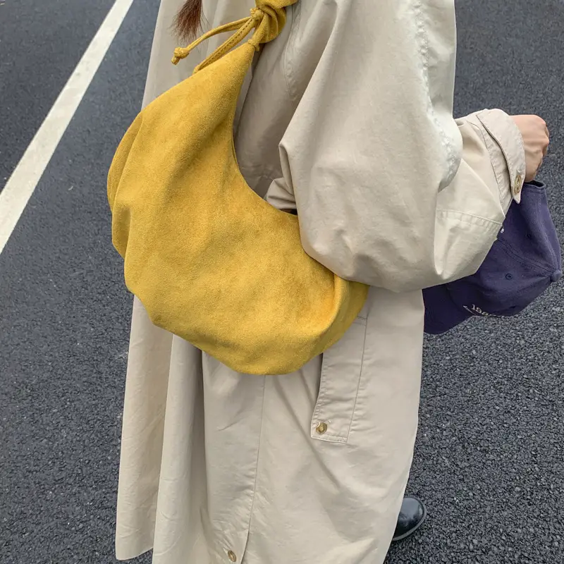 Yellow Pleated Crossbody Bag for Women — feature 26