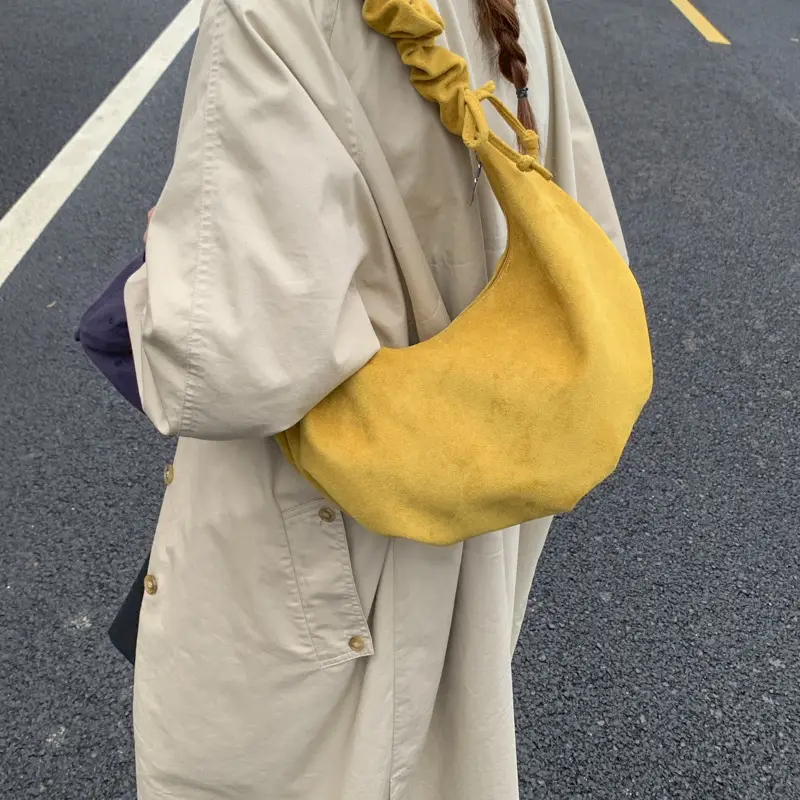 Yellow Pleated Crossbody Bag for Women — feature 27