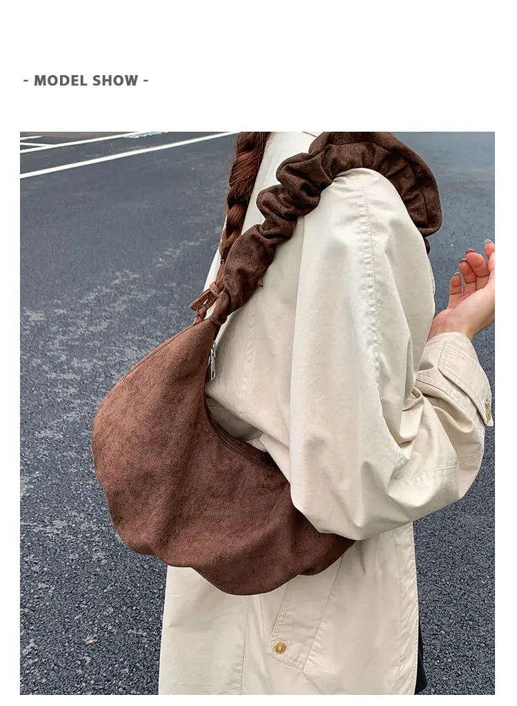 Yellow Pleated Crossbody Bag for Women — feature 9