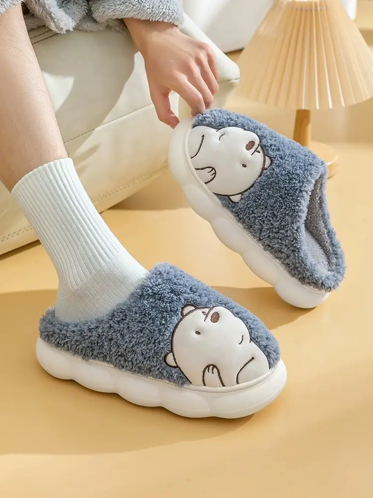 Winter Warm Slippers for Men & Women Thickened Bottom — feature 1
