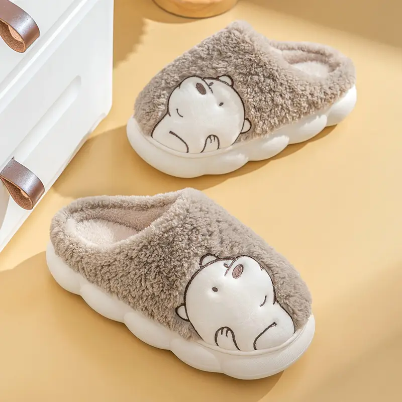 Winter Warm Slippers for Men & Women Thickened Bottom - Image 2