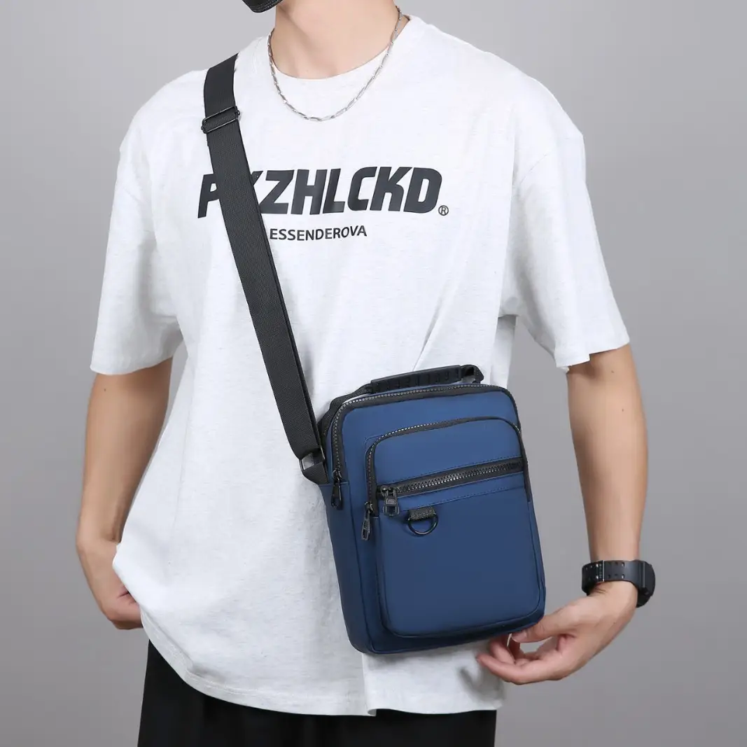 Men's Blue Crossbody Bag 20Pcs High-End Luxury