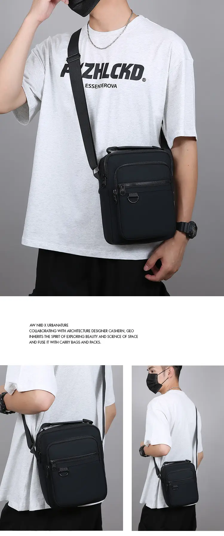 Men's Blue Crossbody Bag 20Pcs High-End Luxury — feature 12