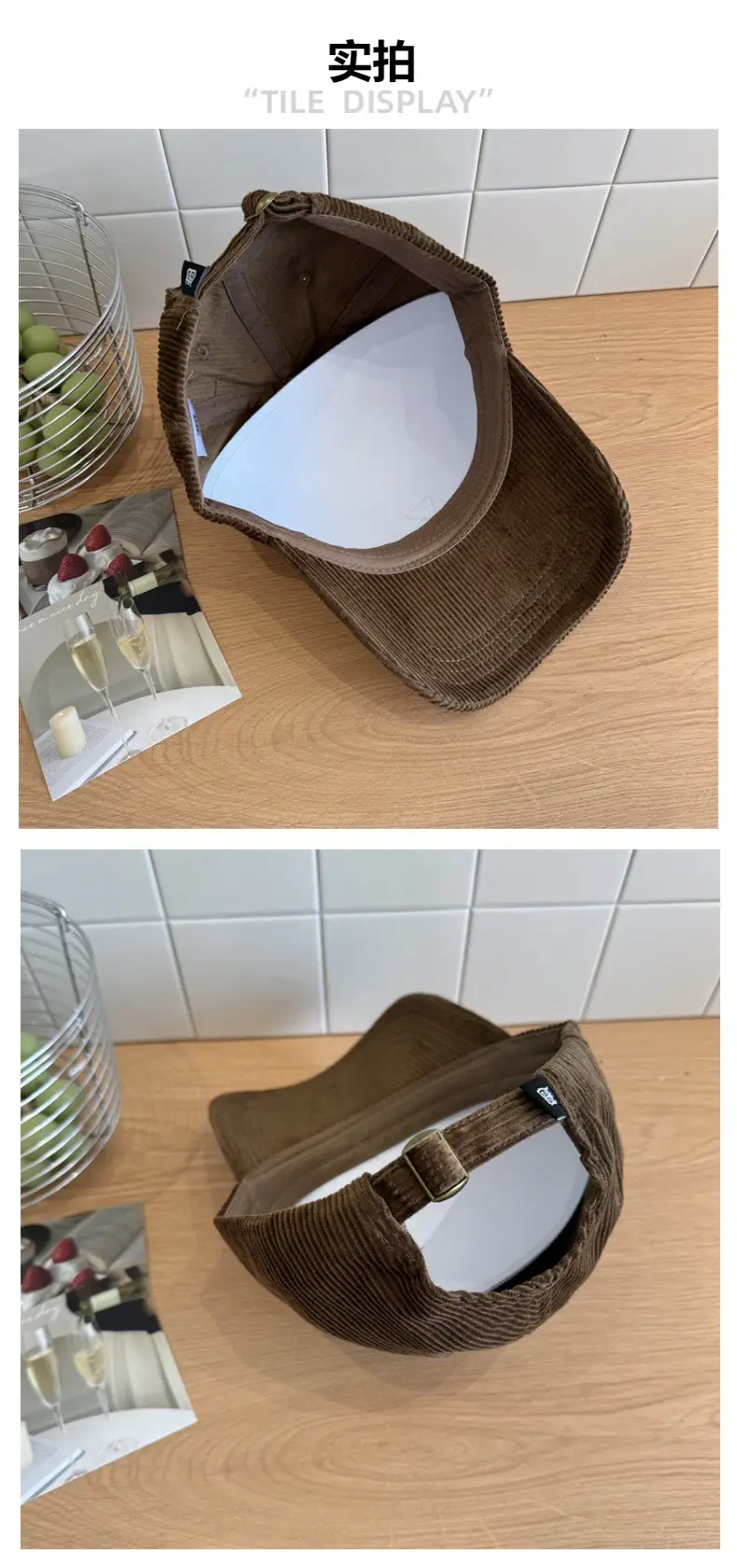 Warm Corduroy Baseball Caps for Women & Men — feature 5