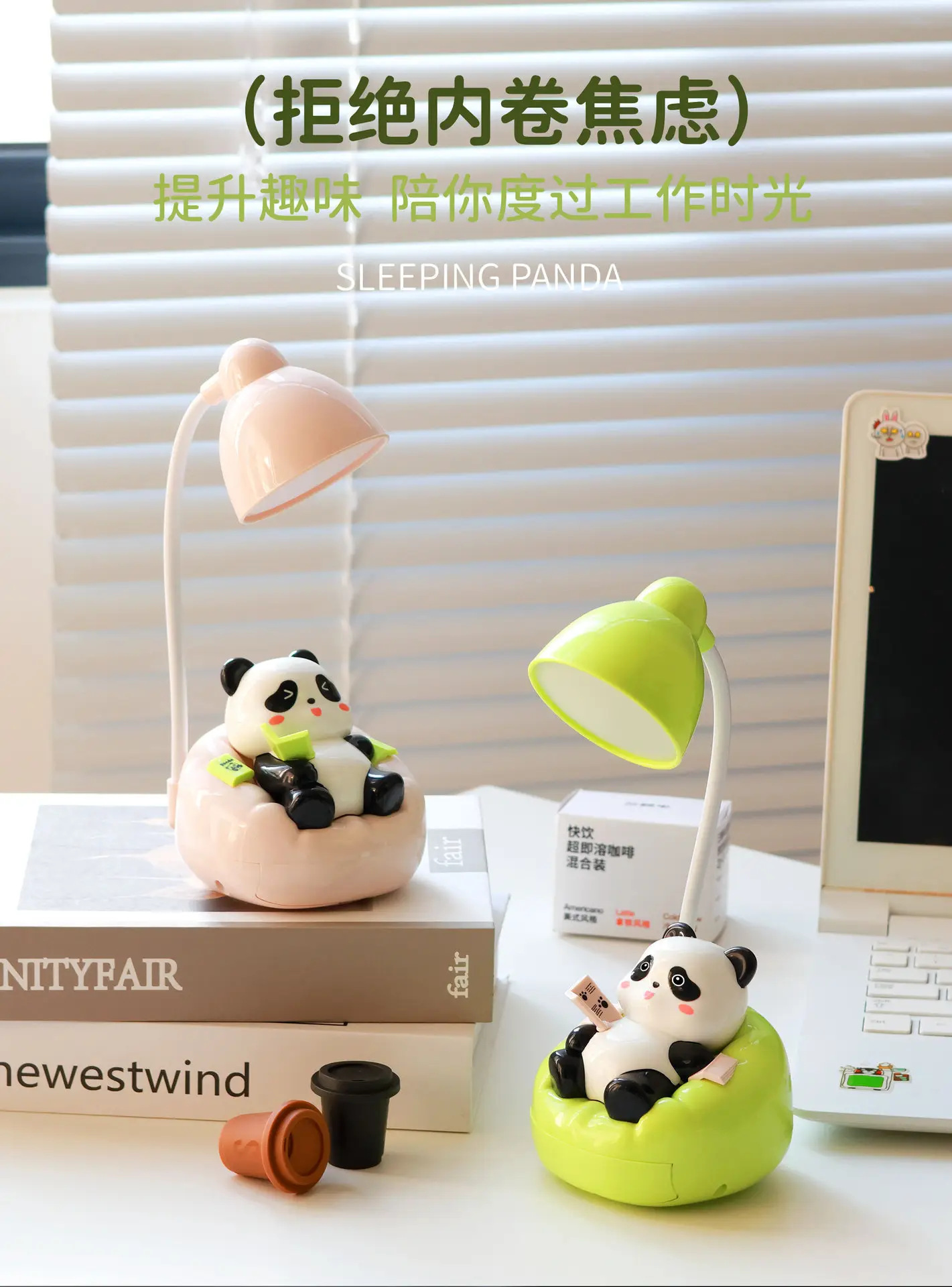 Spot Cartoon Rechargeable Desk Lamp Learning Led Panda Desk Lamp Creative Dormitory Student Desk Lamp Night Light Wholesale — feature 3