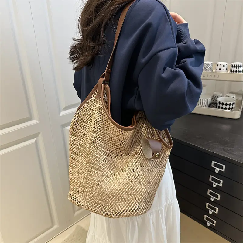 Women Woven Shoulder Bag 2025 Summer Niche Design - Image 6