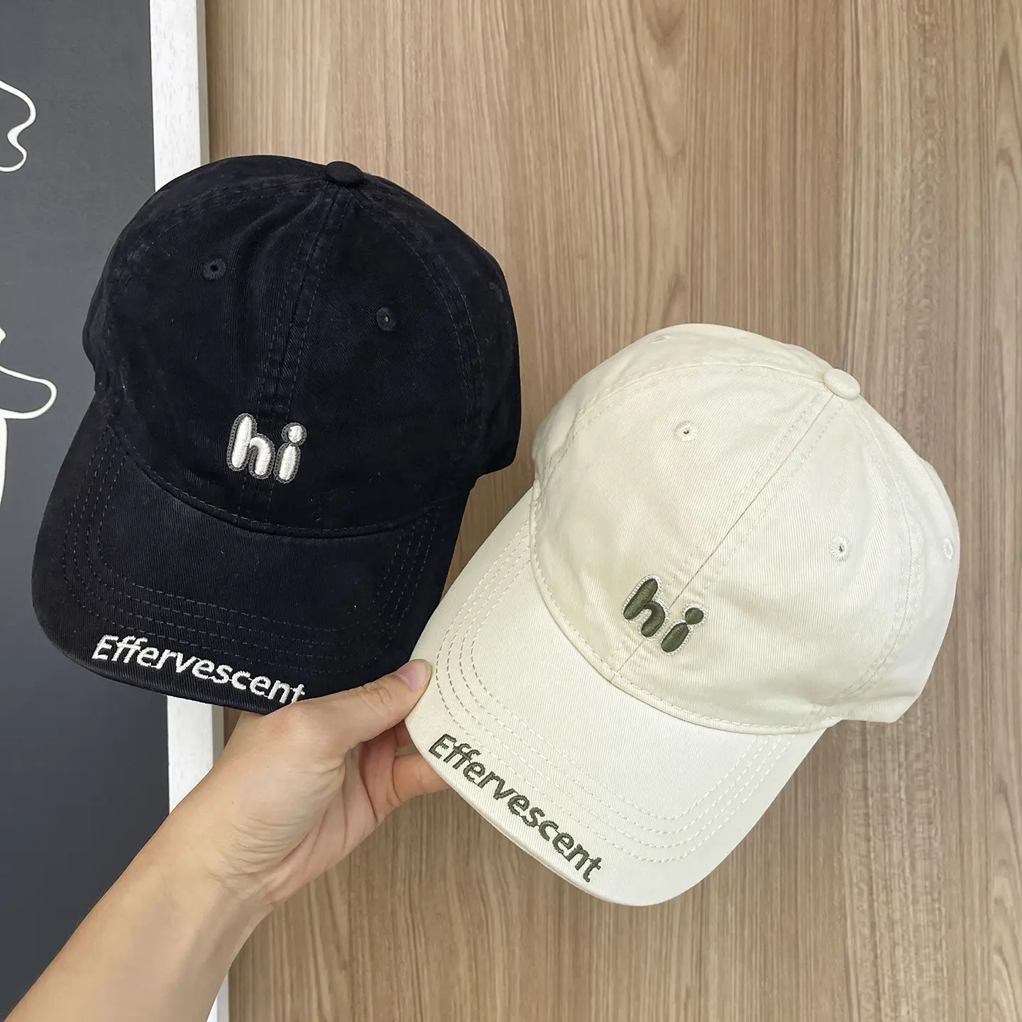 Children's Beanies White Easy Wash Baseball Caps — feature 5