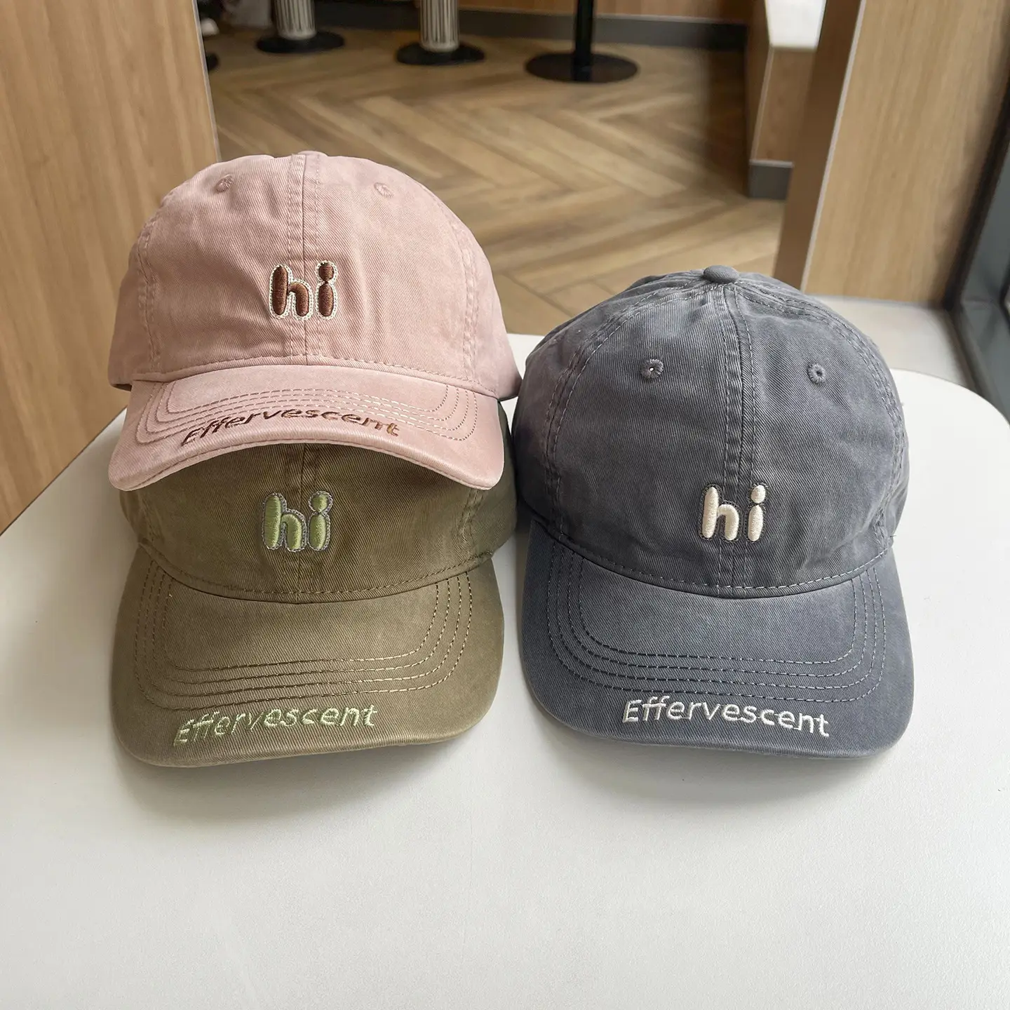 Children's Beanies White Easy Wash Baseball Caps — feature 6