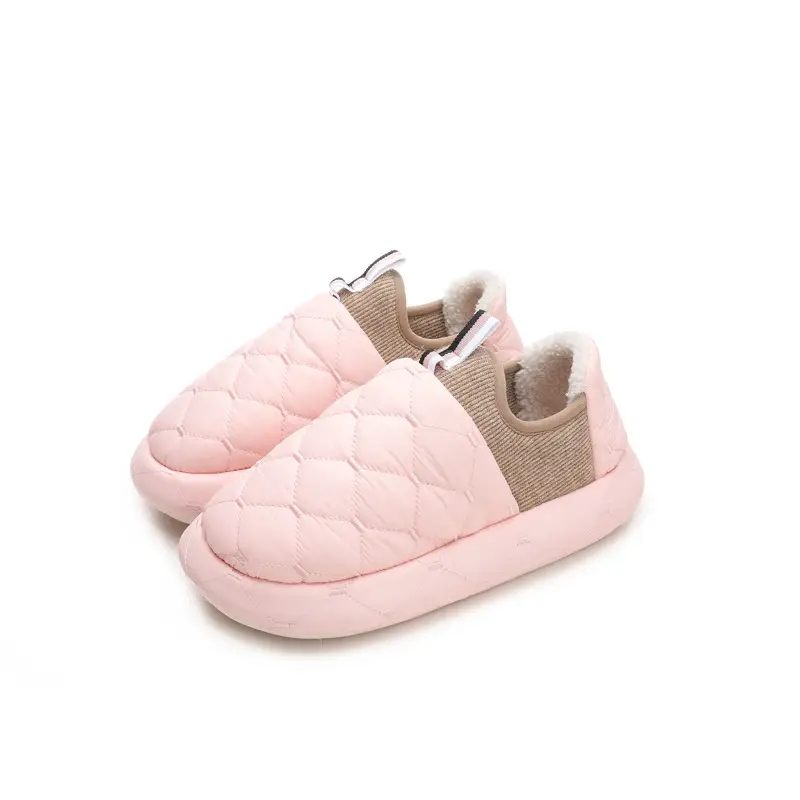 Winter Closed Back Cotton Slippers for Women Men