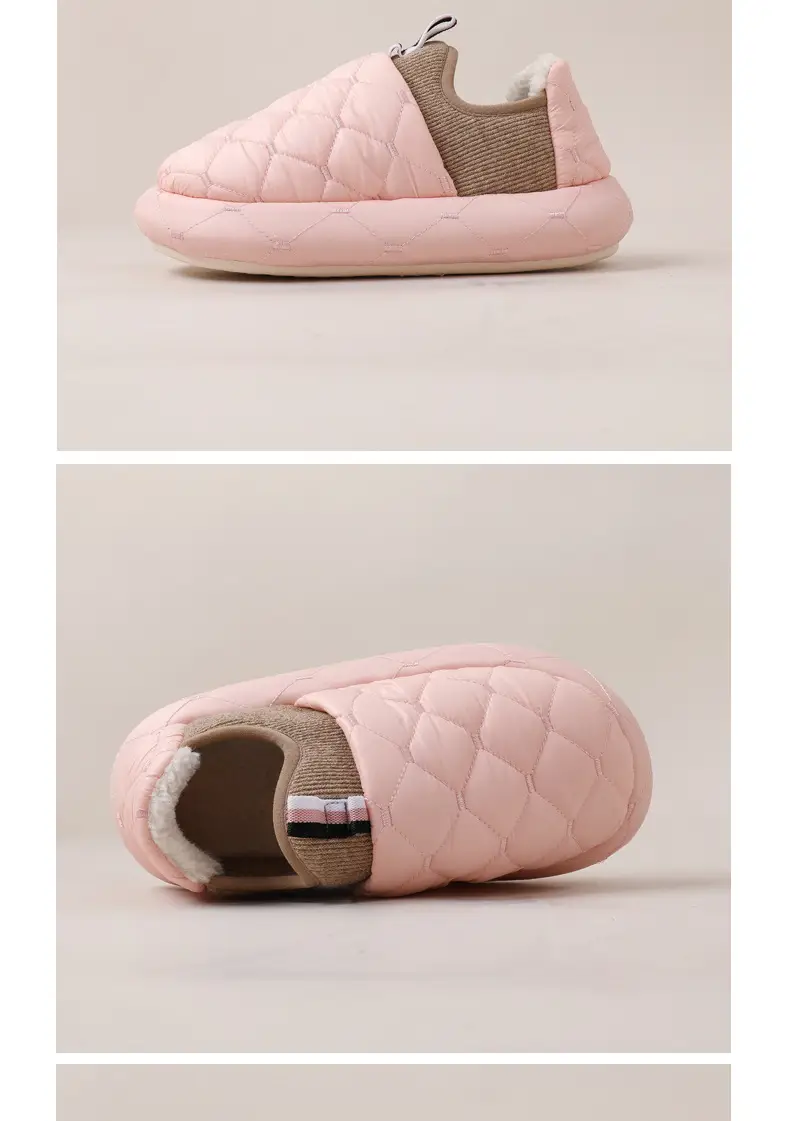 Winter Closed Back Cotton Slippers for Women Men — feature 16