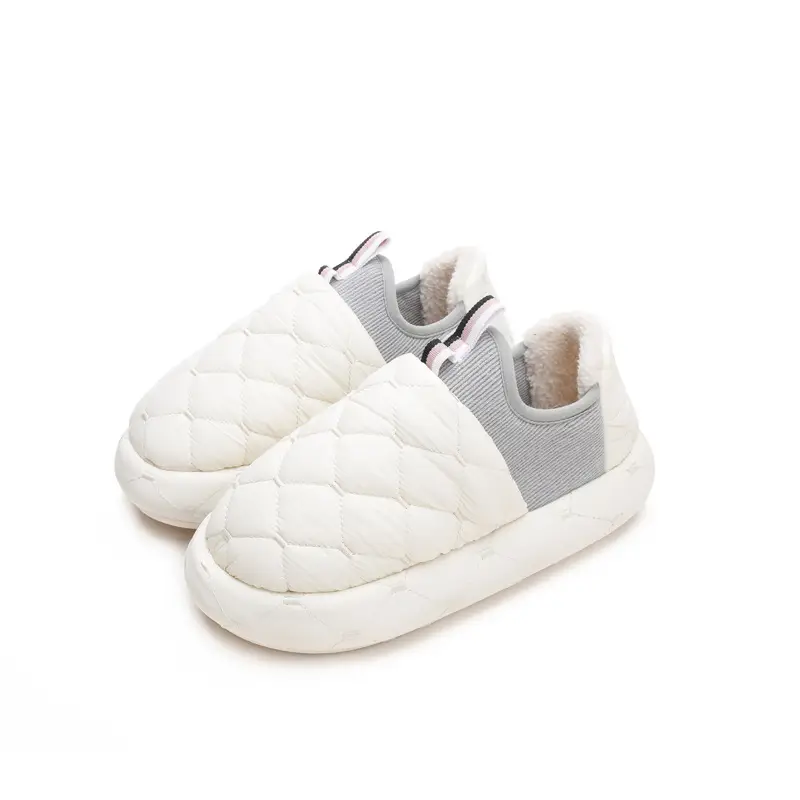 Winter Closed Back Cotton Slippers for Women Men