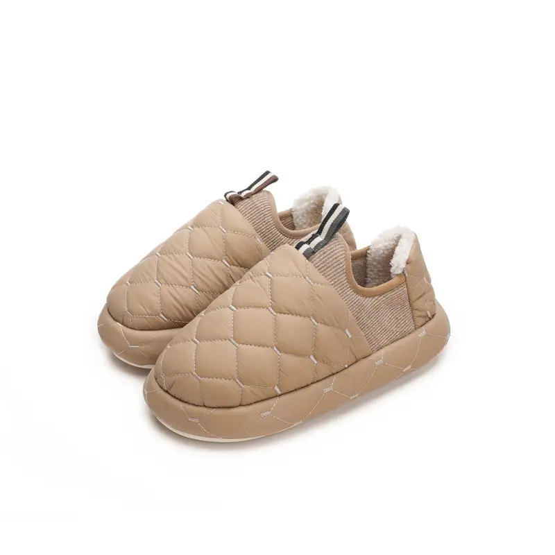 Winter Closed Back Cotton Slippers for Women Men