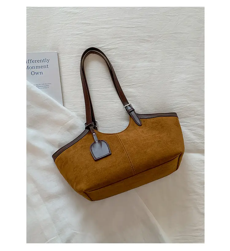 Women's Cross-Border Shoulder Bag Large Capacity Tan — feature 22