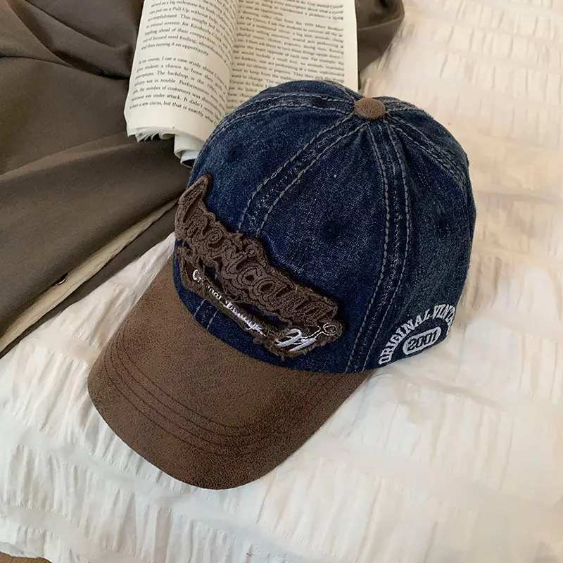 Wash Denim Baseball Caps Vintage Style Unisex