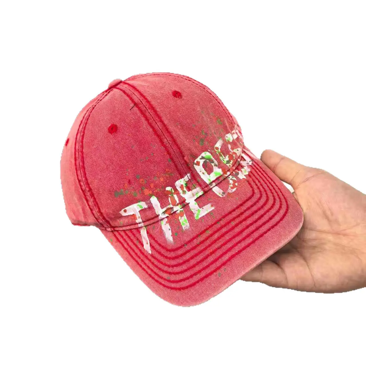 Red Cartoon Print Baseball Cap for Men Women - Image 12