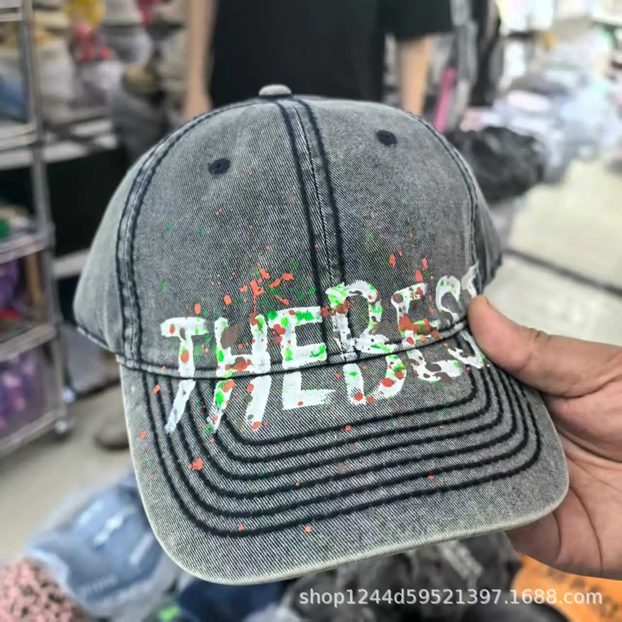 Red Cartoon Print Baseball Cap for Men Women — feature 5