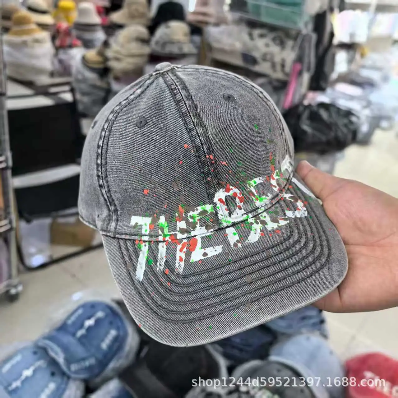 Red Cartoon Print Baseball Cap for Men Women — feature 7
