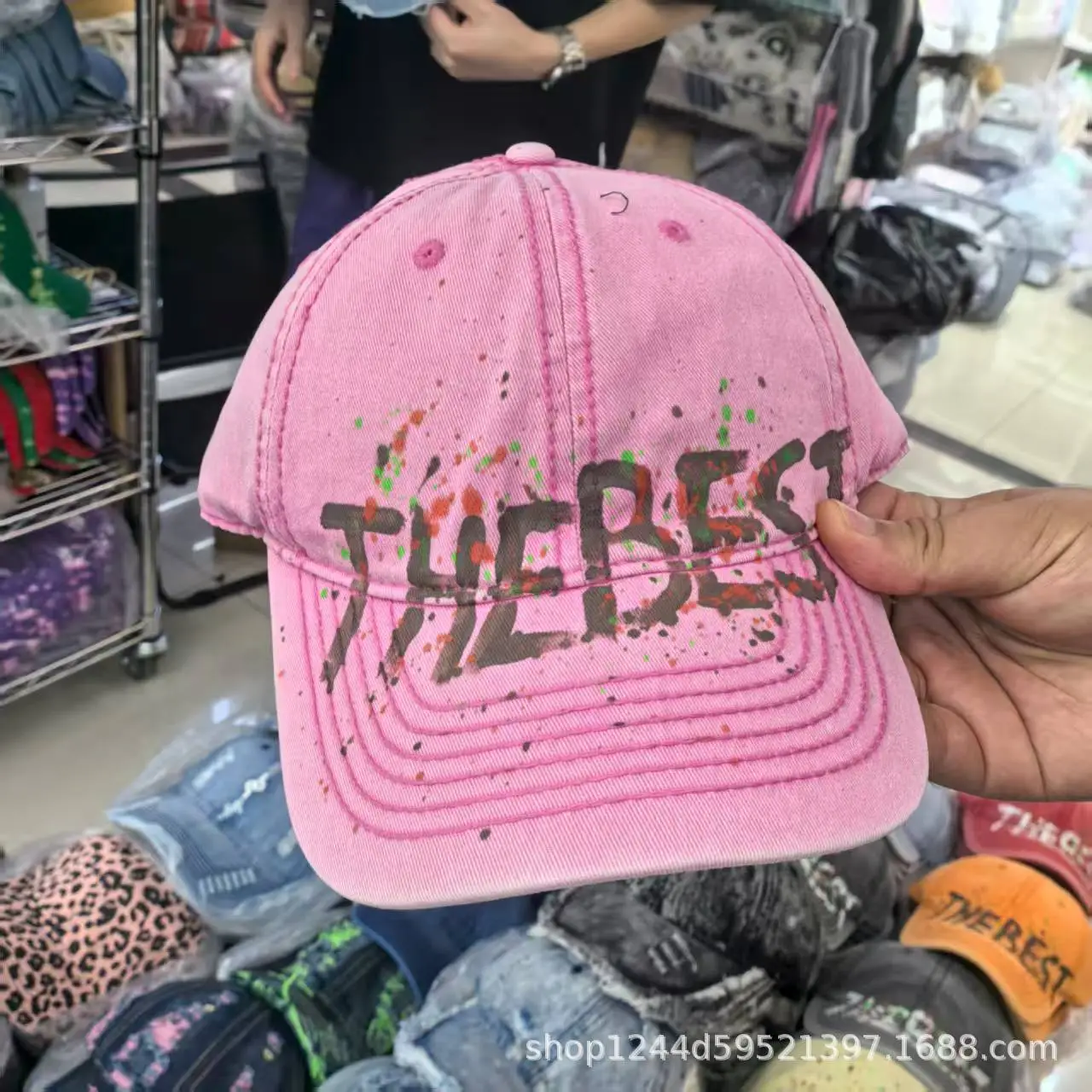 Red Cartoon Print Baseball Cap for Men Women - Image 4