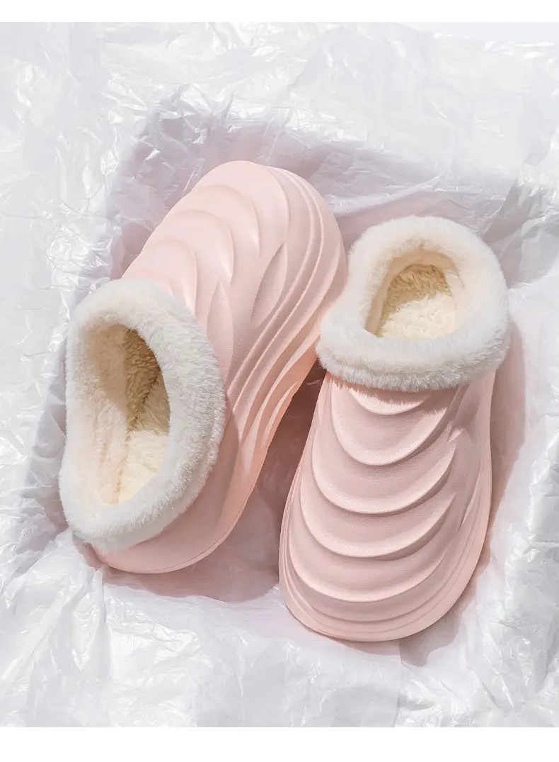 Puo Jian 2026 Winter New Style Fleece-Lined Thickened Cotton Shoes High-Value Couple Style Non-Slip Warm Cotton Slippers for Men Outdoor Wear — feature 15