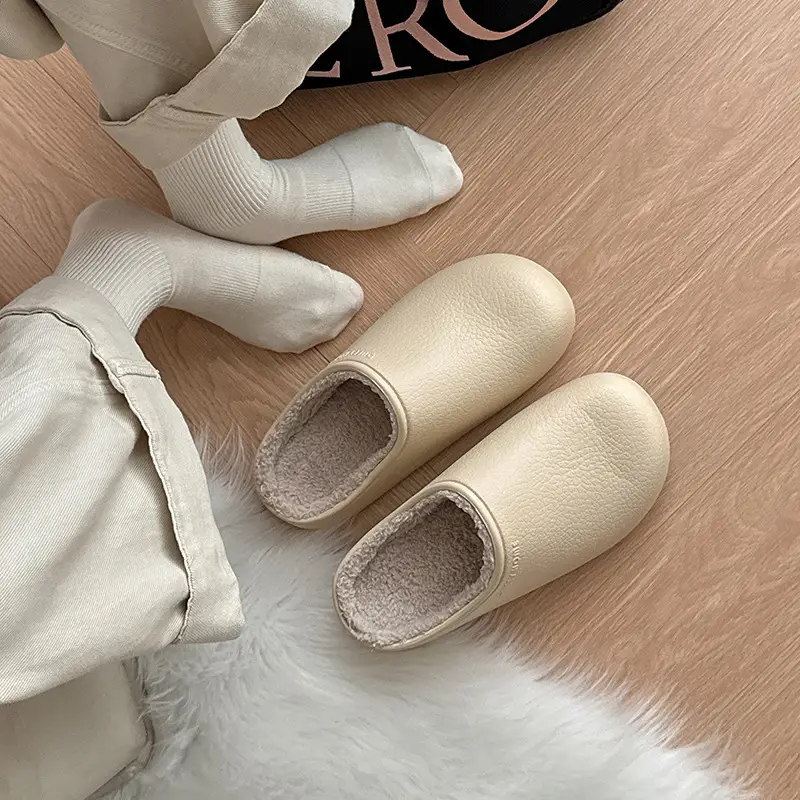 Birkenstock-Style Cotton Slippers for Women, Winter 2026 New Model, Antibacterial, Non-Slip, Thick-Soled, Warm, Waterproof, Suitable for Men to Wear Outside - Image 7