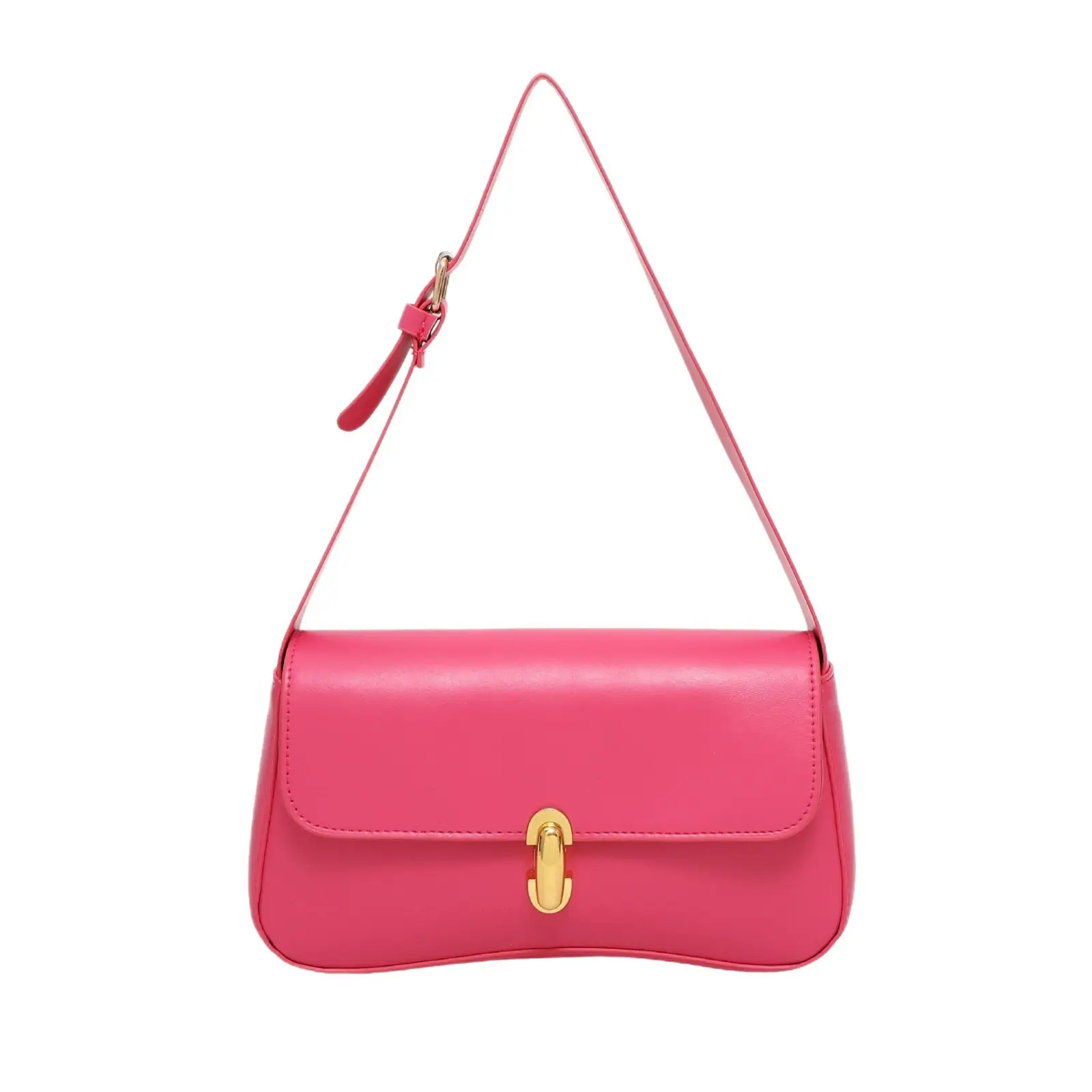 Korean Style Women's Pink Black White Shoulder Bag - Image 9