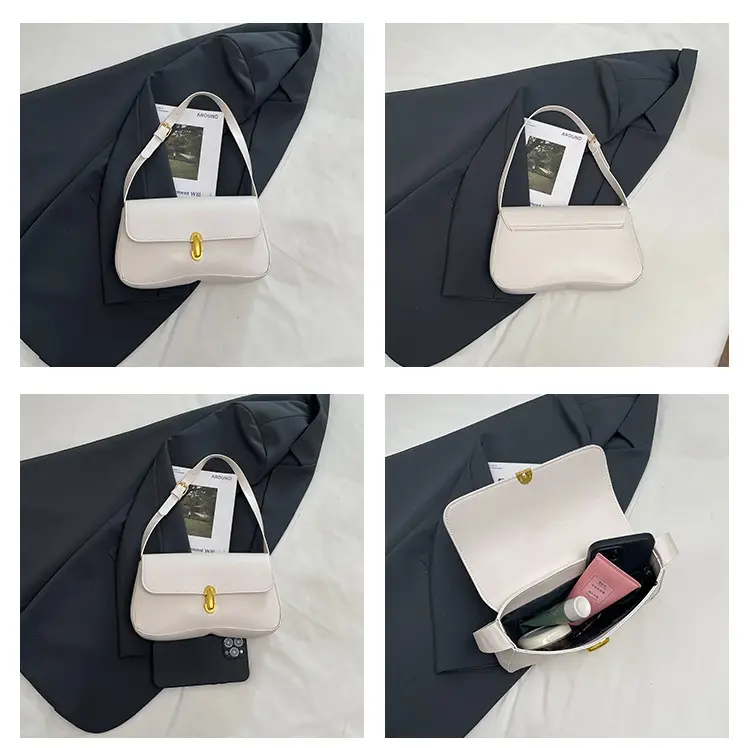 Korean Style Women's Pink Black White Shoulder Bag — feature 11