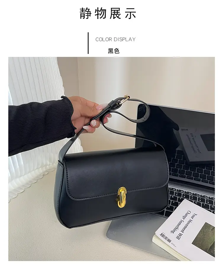Korean Style Women's Pink Black White Shoulder Bag — feature 13