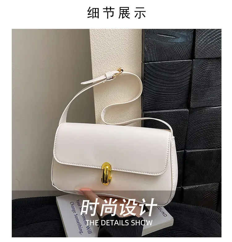 Korean Style Women's Pink Black White Shoulder Bag — feature 5
