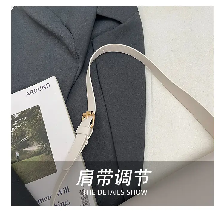 Korean Style Women's Pink Black White Shoulder Bag — feature 6