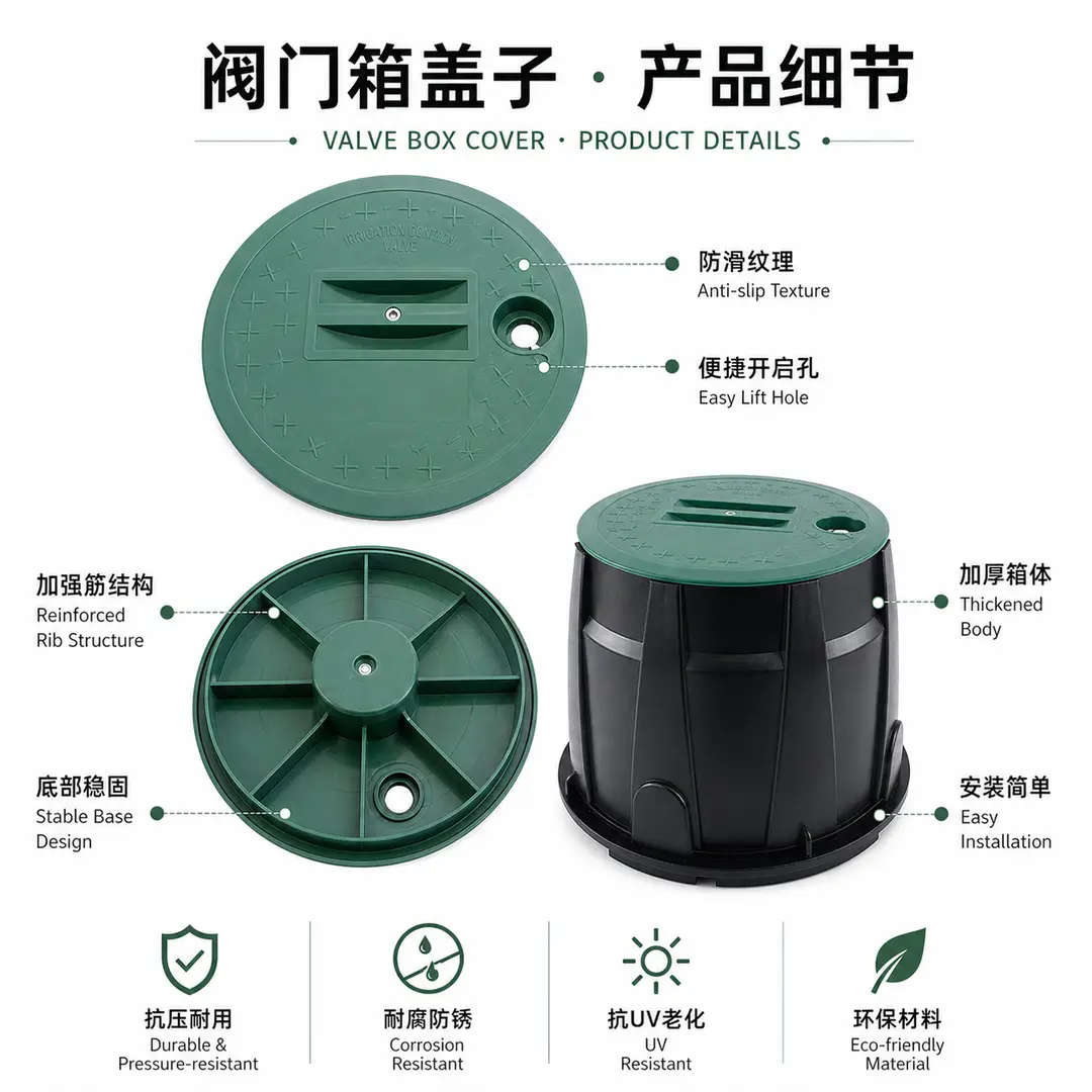 Cross-Border Underground Water Valve Box Garden Irrigation Tools Greening Sprinkler Valve Box Multi-Size Valve Well