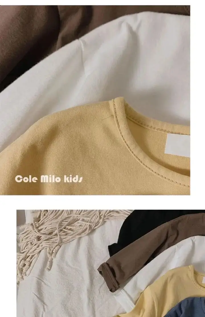 Blue Korean Style Loose Cotton T-Shirt for Boys Girls — feature 17