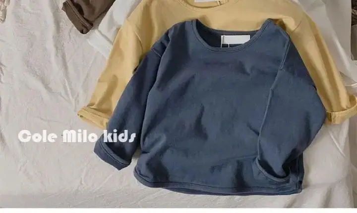 Blue Korean Style Loose Cotton T-Shirt for Boys Girls — feature 9