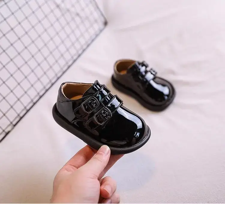 Baby Leather Shoes Black 1-3Yrs Non-Slip — feature 11