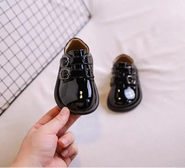 Baby Leather Shoes Black 1-3Yrs Non-Slip — feature 12