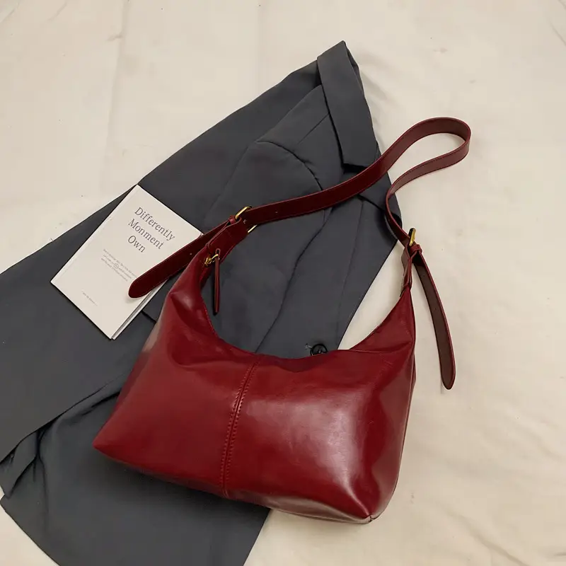 Vintage Women's Black Leather Shoulder Bag 2025 - Image 8