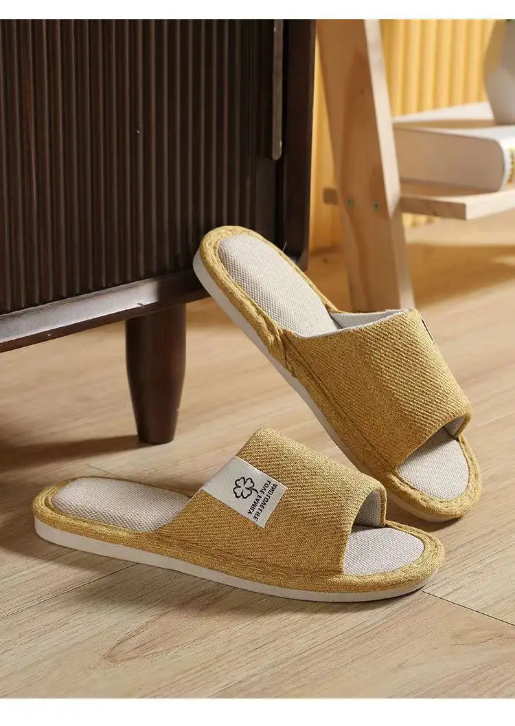 Home Slippers, Silent, Non-Slip, Suitable for All Seasons, Breathable, Lightweight, Couple's Slippers, Women's Slippers, Cotton and Linen Slippers, Men's Indoor Slippers — feature 11