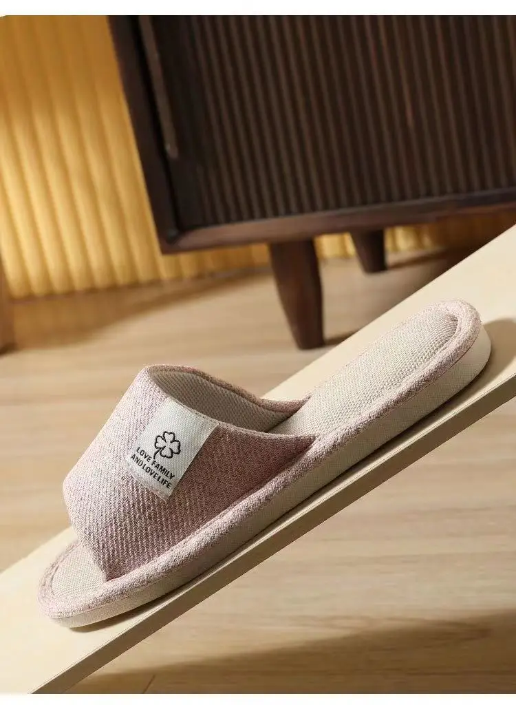 Home Slippers, Silent, Non-Slip, Suitable for All Seasons, Breathable, Lightweight, Couple's Slippers, Women's Slippers, Cotton and Linen Slippers, Men's Indoor Slippers — feature 14