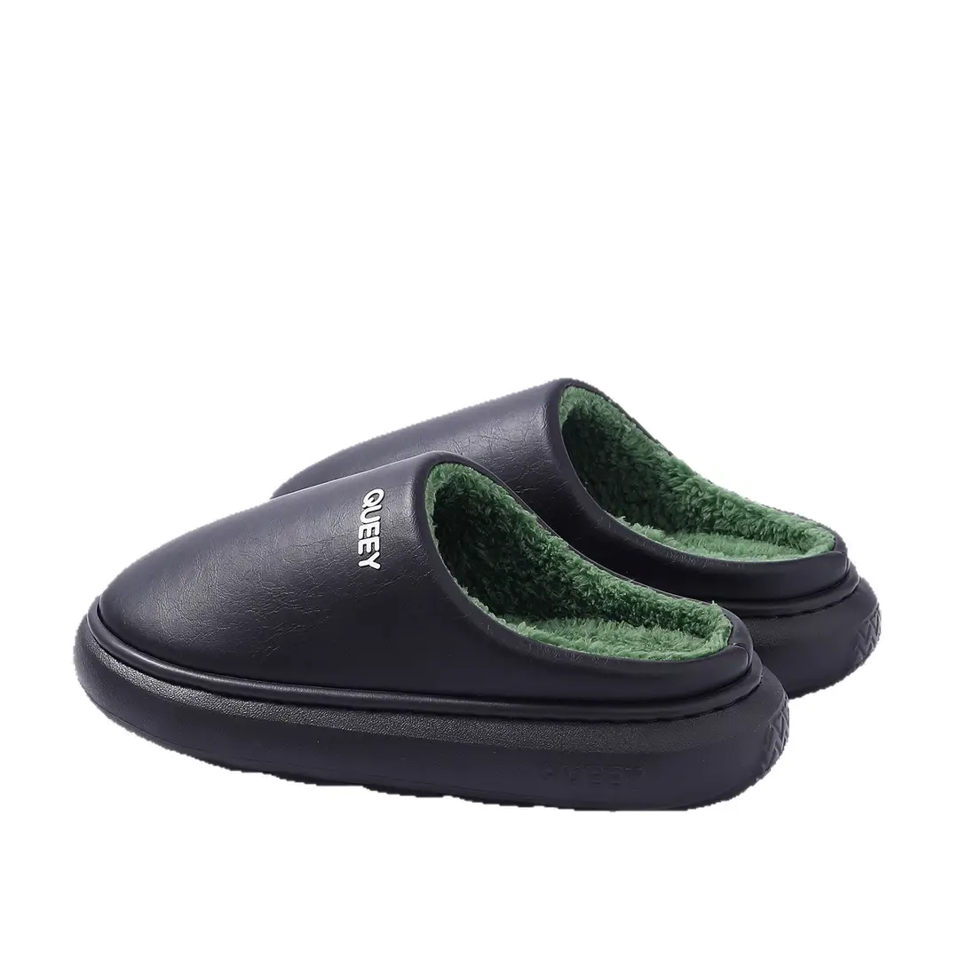 Waterproof Cotton Slippers for Men, Winter 2026 New Model, Indoor Home Warm Plush Thick-Soled Non-Slip Slippers with a Stepping-On-Feces Feel, Cotton Slippers for Women - Image 10