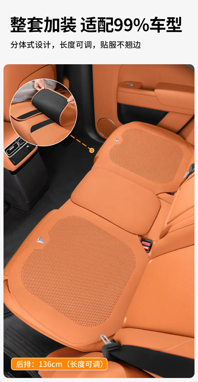 Dark Blue Nappa Leather Seat Cover S7 S07 S5 G318 — feature 10