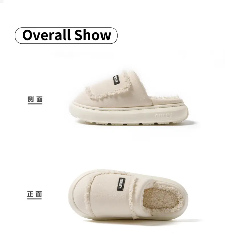 2025 Cotton Warm Furry Slippers for Women Men — feature 16