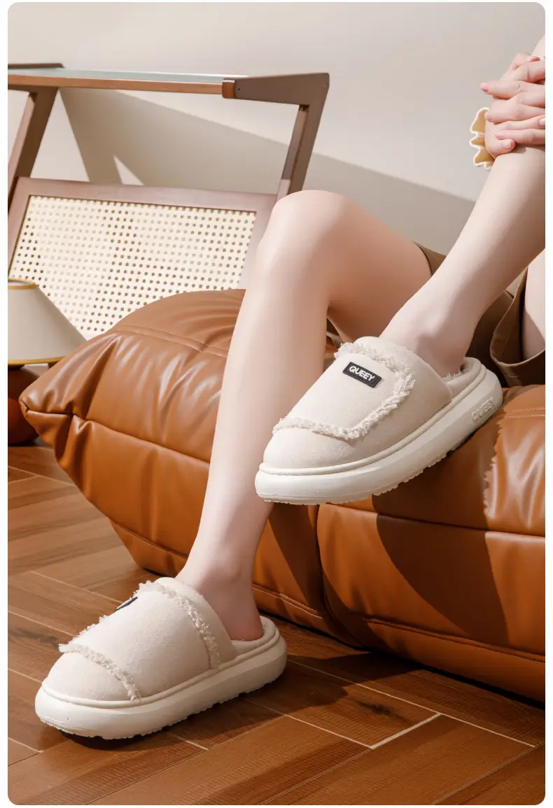2025 Cotton Warm Furry Slippers for Women Men — feature 5