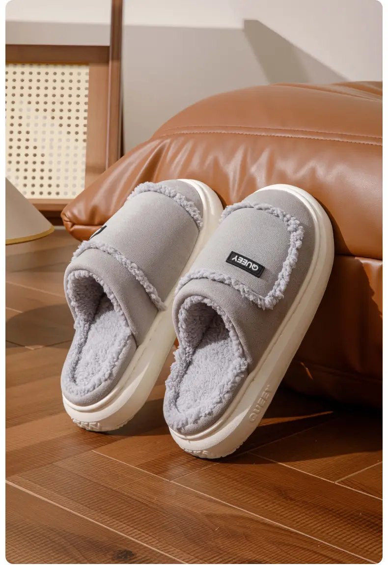 2025 Cotton Warm Furry Slippers for Women Men — feature 7