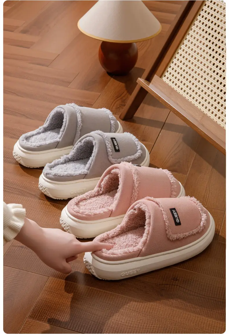 2025 Cotton Warm Furry Slippers for Women Men — feature 9