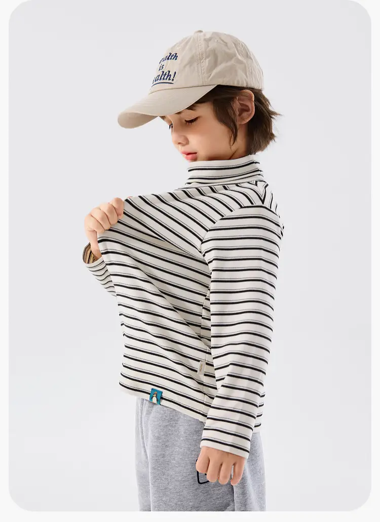 Winter Long Sleeve T-Shirt for Boys Girls Striped — feature 17