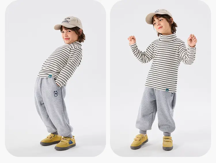 Winter Long Sleeve T-Shirt for Boys Girls Striped — feature 18