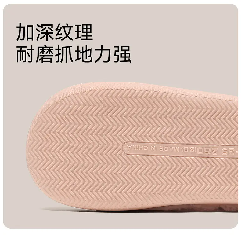 Household Cotton Slippers for Women Winter Couple Cartoon Bear Cute Indoor Home Plush Warm Wool Slippers for Men Wholesale — feature 16