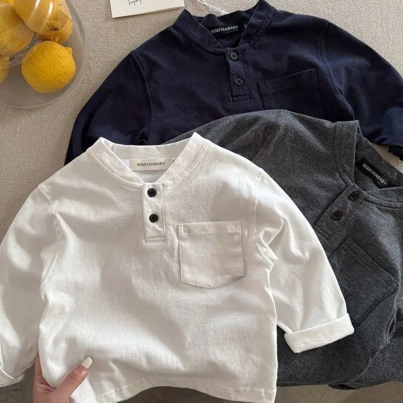 Children's Button Down Polo T-Shirt Set for Boys — feature 11