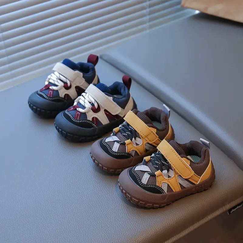 Toddler Shoes Non-Slip Soft Bottom Baby Male and Female Baby Kindergarten Indoor Breathable Autum Outdoor Functional Shoes